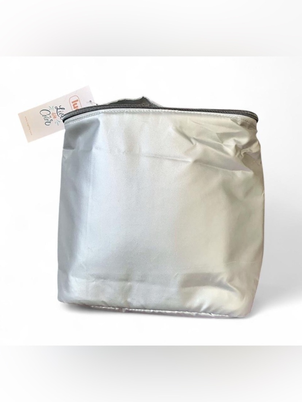 NWT Lug Dolly Cosmetic Case - Metallic Silver